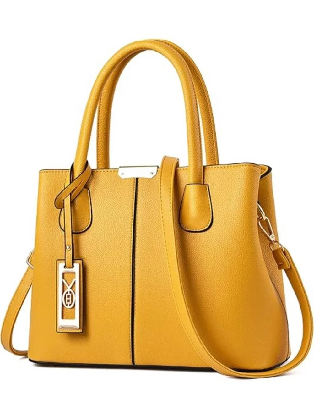 Women's D8 Yellow Shoulder Tote Bags Top Handle Satchel Purses and Handbags